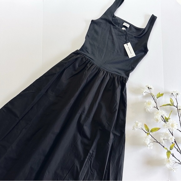 NEW Aritzia Babaton Women’s Dress Revive Dress Fit-And-Flare Cotton Midi Dress - Picture 8 of 11